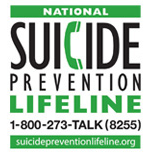 National Suicide Prevention Lifeline 1-800-273-Talk(8255) suicidepreventionlifeline.org